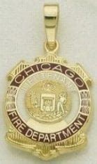 Chicago Fire Department Badge Lieutenant 14K - Chicago Fire and Cop Shop