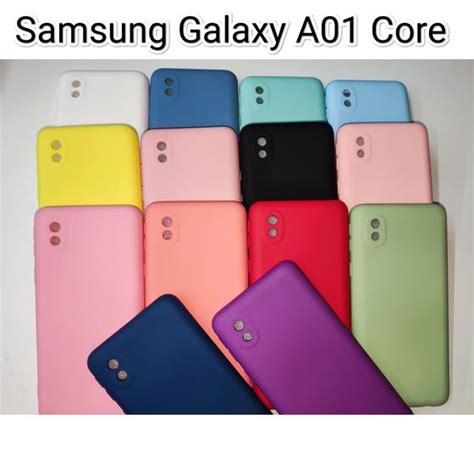 Capa Capinha Case Galaxy A Core Silicone Colorida Aveludada Por