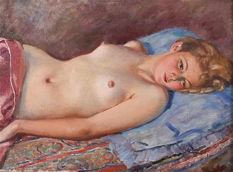 Stanislaw Zurawski Polish Reclining Nude Sign