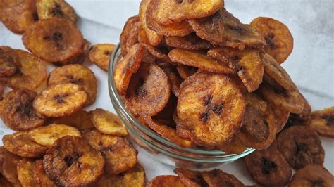 How To Make Plantain Chips Ripe Youtube