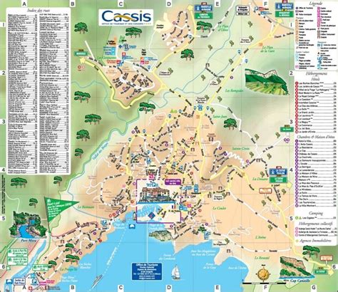 Cassis Tourist Map Tourist Map Map Tourist