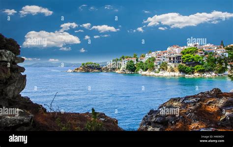 Skiathos Town Greece Sporades Islands Stock Photo Alamy