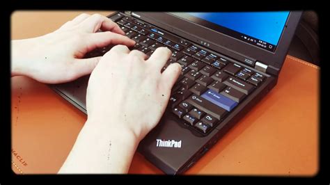 Lenovo Thinkpad X220 Typing Youtube