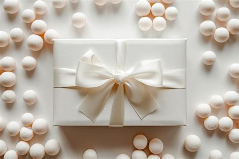 Premium Photo | White Day Themed Elegant Gift Box