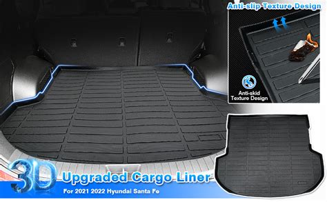 Amazon Cartist Cargo Liner Custom Fit For Hyundai Santa Fe 2021