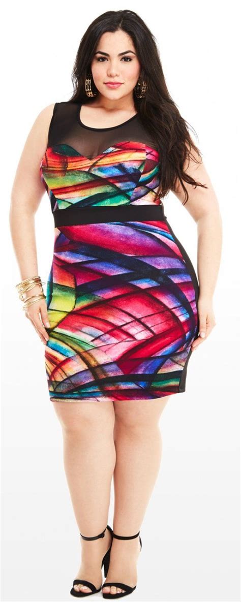 Nicole Zepeda In Fashion To Figures Work Of Art Dress Trendy Plus Size