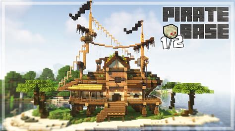 How To Build A Pirate Base House In Minecraft Tutorial Part 12 Youtube