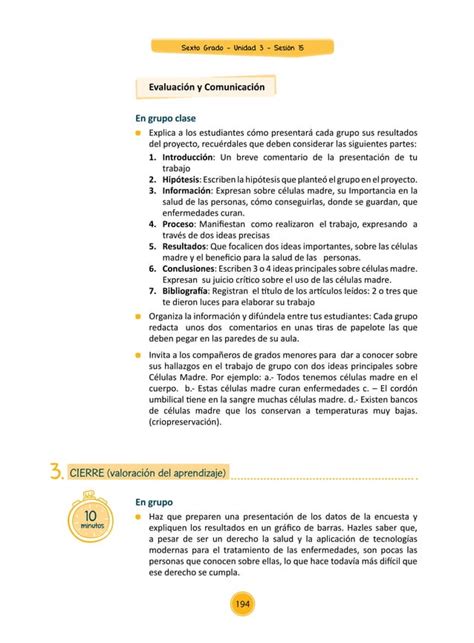 Documentos Primaria Sesiones Unidad03 Sexto Grado Integrados 6g U3 Sesion15 Pdf