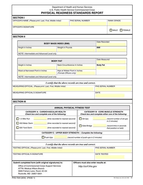 Phs Form Fill Out Printable Pdf Forms Online