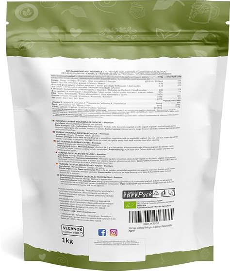 Organic Moringa Oleifera Leaf Powder 1kg Premium Quality Bio Natural