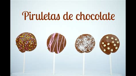 Cómo hacer piruletas de chocolate How to make chocolate lollipops