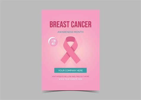 Breast Cancer Awareness Flyer Template October Breast Cancer