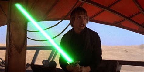 Star Wars What Happened To Luke S Green Lightsaber