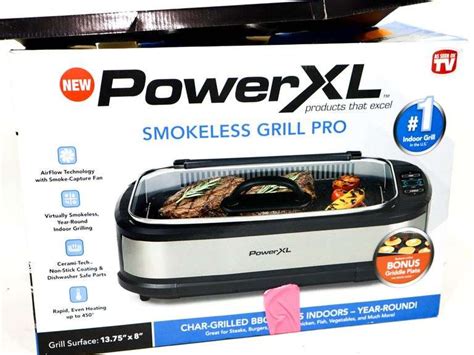 Power Xl Smokeless Grill Pro Pg Fdr T U Bunting Online Auctions