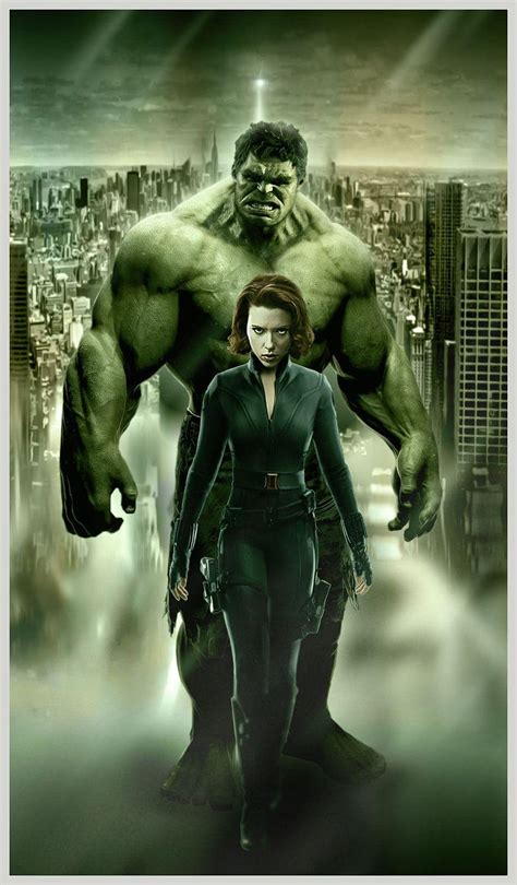 Avengers Hulk And Black Widow Vengadores Hulk Y Viuda Negra Hd Phone