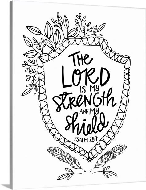 Trust In The Lord With All Your Heart Coloring Page Coloring Pages