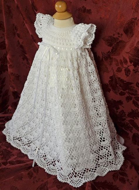 White Christening Blessing Gown With Slip Made To Order Baby