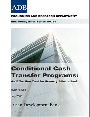 conditional cash transfer programs  effective tool  poverty