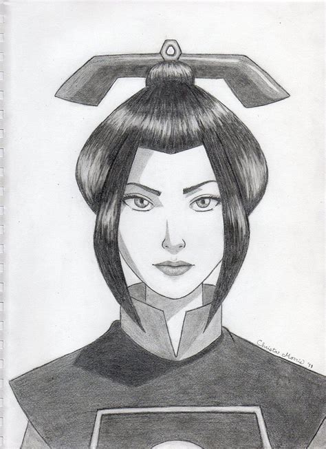 Drawing Artwork Drawings Azula Avatar Aang Korra Worlds Largest