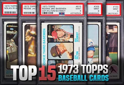 The Best 1973 Topps Baseball Cards Highest Selling Prices