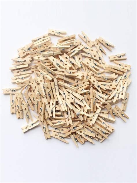 Pcs Very Small Mine Size Mm Mini Natural Wooden Clips For Photo