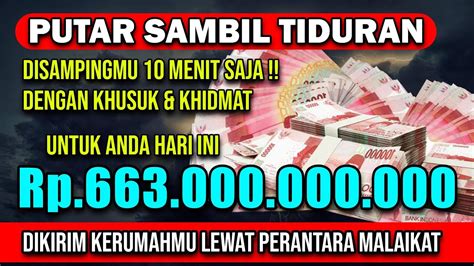 Putar Sambil Tiduran Doa Cara Cepat Kaya Raya Uang Datang Sendiri