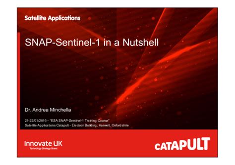 Pdf Snap Sentinel 1 In A Nutshell Vera Akbar