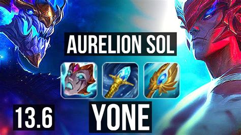 Aurelion Sol Vs Yone Mid Rank Aurelion Sol Dominating Tr