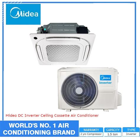 Midea DC Inverter Ceiling Cassette 1 5 Ton Air Conditioner