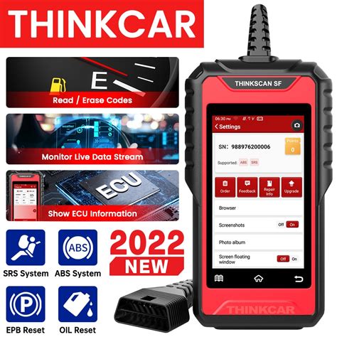 Thinkcar Sf Obd Scanner Abs Airbag Leitor De C Digo Freio De