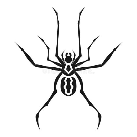 Tatuaje de la araña stock de ilustración Ilustración de mano 69127099