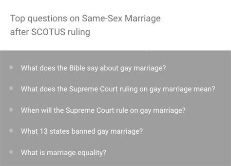 When SCOTUS Passed Same Sex Marriage People Googled What Does The Bible Say HuffPost Impact