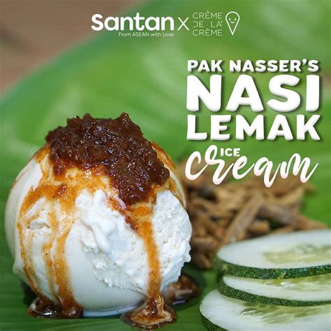 Airasia S Santan Churns Out Pak Nasser S Nasi Lemak Pandan Dodol Ice