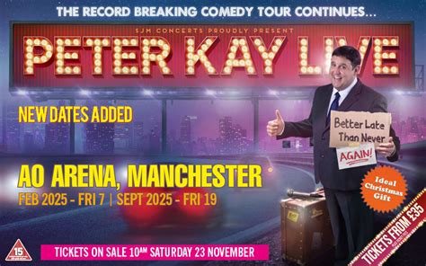 Peter Kay Adds MORE Dates To Record Breaking Arena Tour