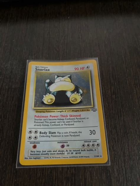 Vintage Snorlax Pokemon Cards Hobbies And Toys Toys And Games On Carousell