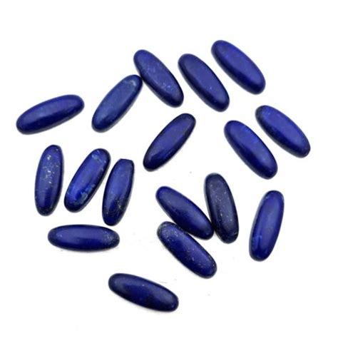 Natural Lapis Lazuli Oval Cabochon Loose Gemstone Lot Pcs Mm