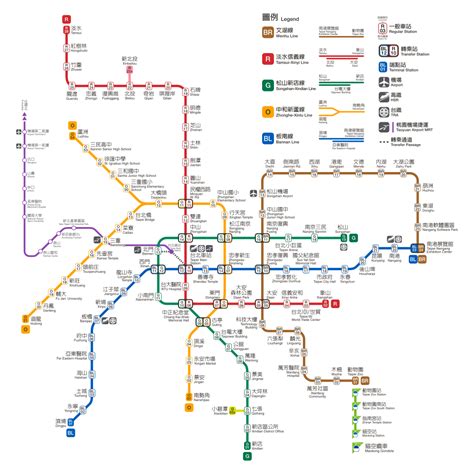 Taipei MRT Map Printable