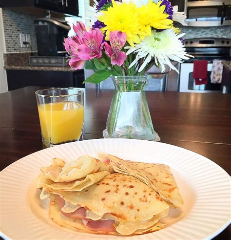 HAM AND CHEESE CREPES | Let's Cook Some Food