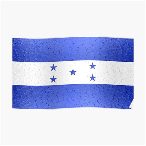 Honduras Flag Poster For Sale By Enhan Redbubble