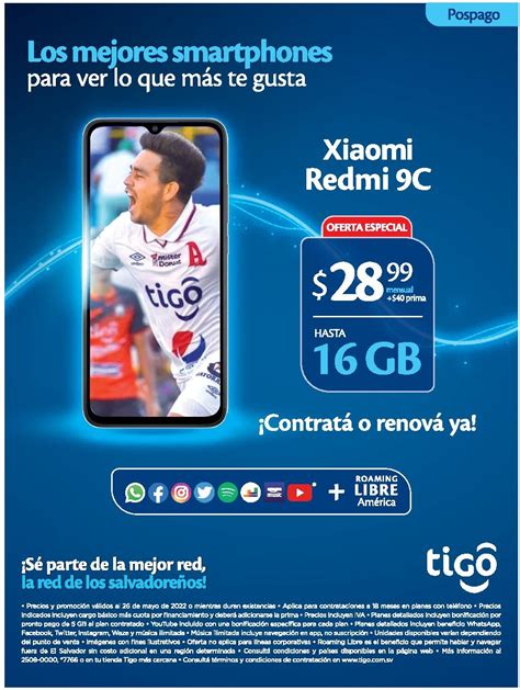 Oferta De Smartphone Xiaomi Redmi C Pospago En Tigo El Salvador