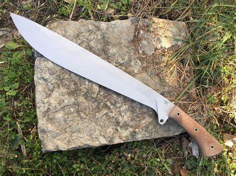 Large Custom Forged Machete Parang Survival Bushcraft Etsy