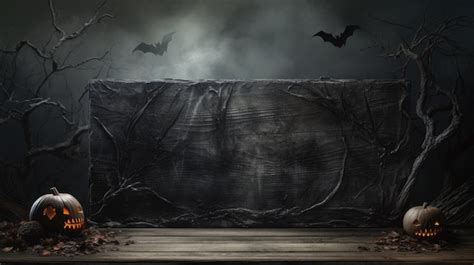 Premium Photo | Halloween background with creepy dark scenery