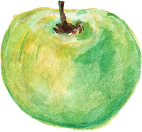 6 Watercolor Apple (PNG Transparent) | OnlyGFX.com