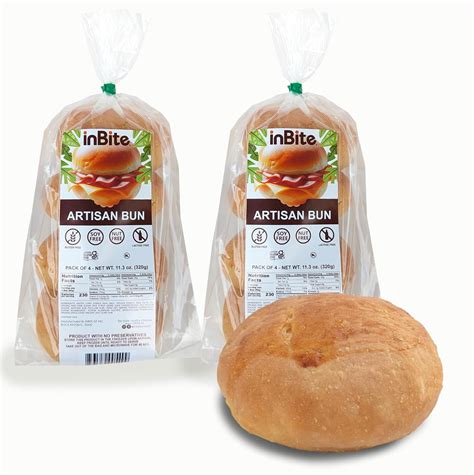 Premium Gluten Artisan Brioche Buns 113 Oz Pack Of 4 Nut Lactose Kosher Made With