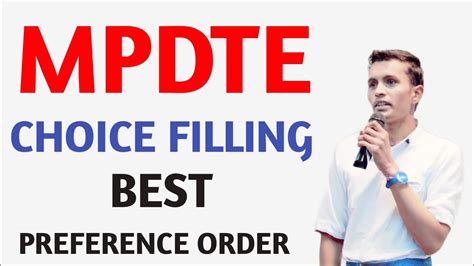 Mpdte Choice Filling Best Preference Oreder Mpdte Choice Filling