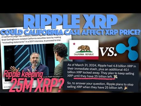 Ripple Xrp Will The California Case Affect Xrp Price Did Ripple