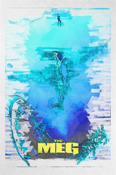 Movie The Meg Shark Digital Art By Keagan Arcelina Fine Art America