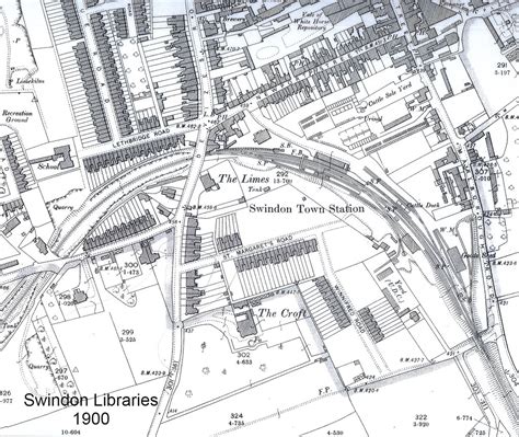 Os Map Of Old Town Swindon Source Scan Of An Origi Flickr