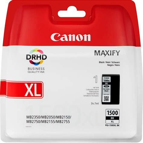 Canon Tintenpatrone Pgi Xl Bk Schwarz Black Ml Original F R