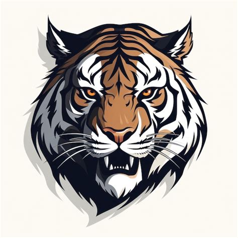 Premium AI Image | Attractive Tiger Logo Design AI Generated